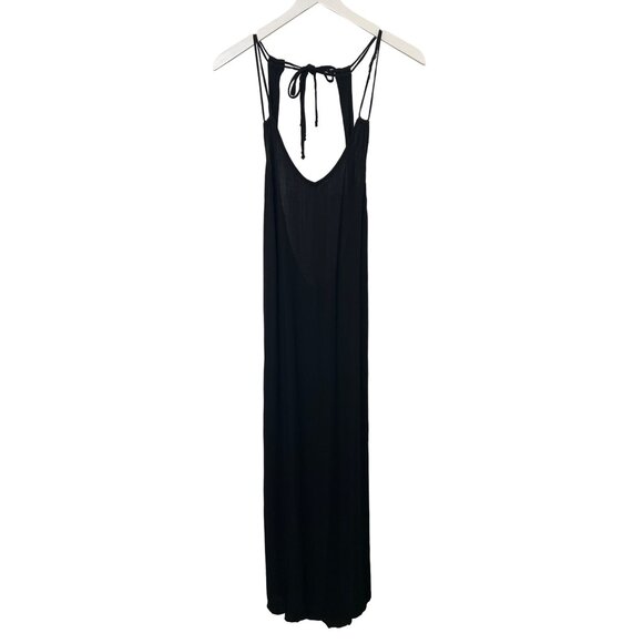 Anthropologie Shoreline Black Open-Back Maxi Dress - Picture 5 of 8